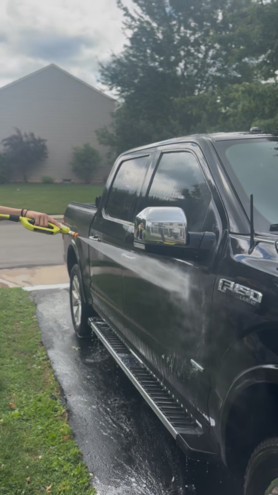 Power washing an F-150