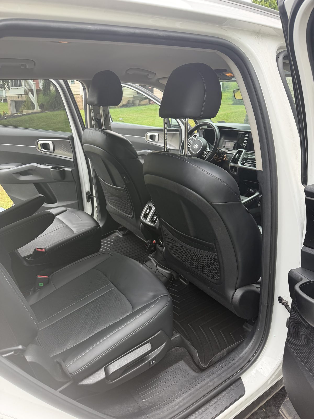 Kia Crossover second row right after