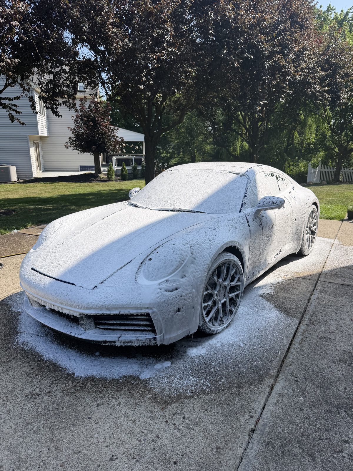 Porsche 911 soapy