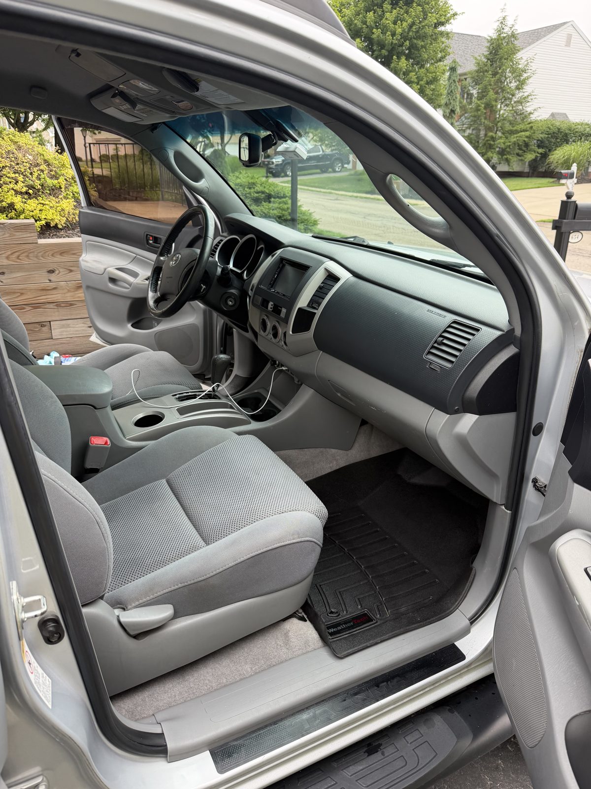 Tacoma passenger seat after