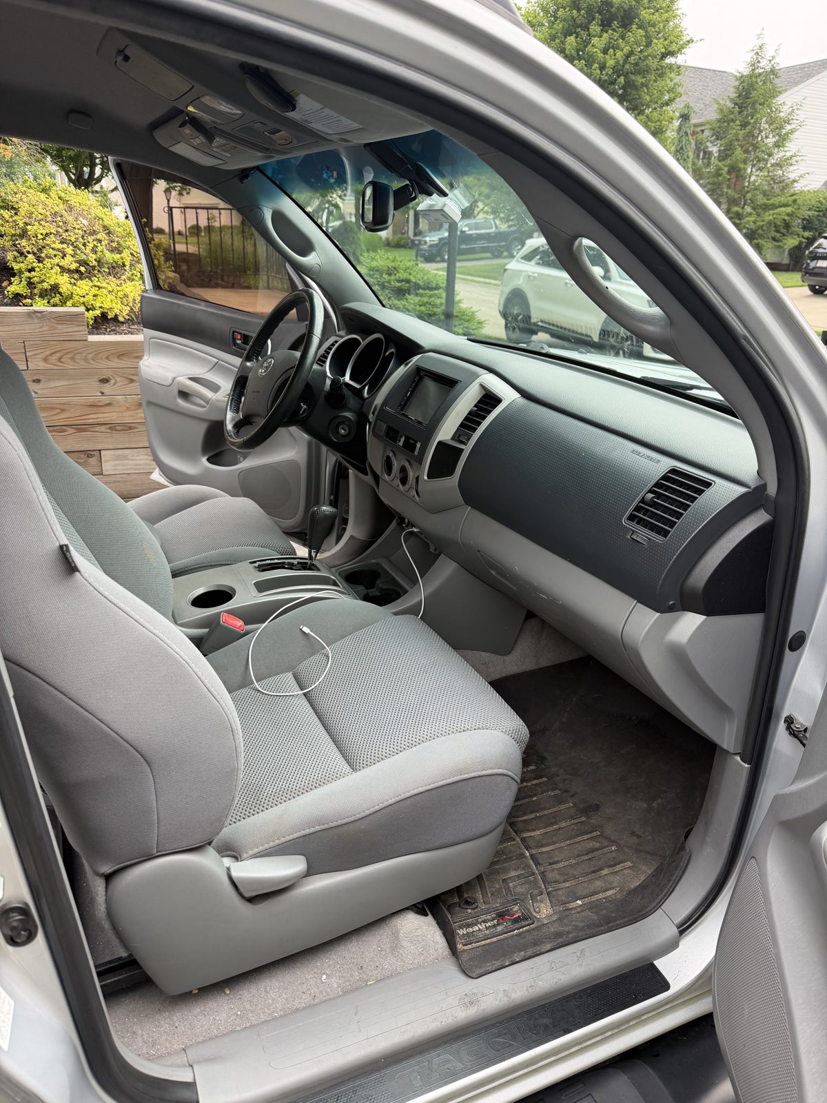 Tacoma passenger seat before
